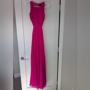Elegant Pink Sleeveless Maxi Dress